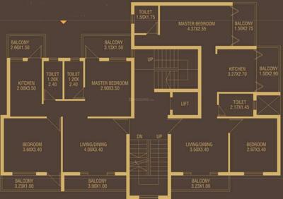 Pretty Venus Venus Cluster Plan From 1st To 5th Floor 1