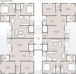 Project Image of 854.0 - 1040.0 Sq.ft 2 BHK Apartment for buy in Maruti Infrastructure Vadodara Heights