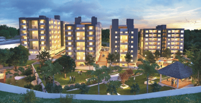 Project Image of 569.09 - 849.92 Sq.ft 2 BHK Apartment for buy in Vertex Varun Flora Township Jasmine Building