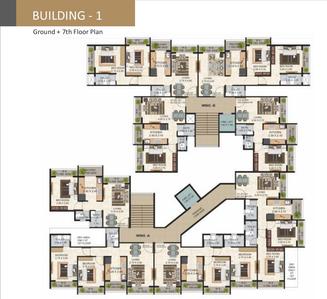 Project Image of 333.9 - 521.51 Sq.ft 1 BHK Apartment for buy in Buildcon Royal Palm Building 1 And Building 3
