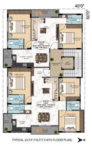 Project Image of 1070.0 - 1350.0 Sq.ft 2 BHK Apartment for buy in Vaishnavi Mane