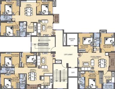 Project Image of 1314.0 - 3330.0 Sq.ft 3 BHK Apartment for buy in Hillman 360 East