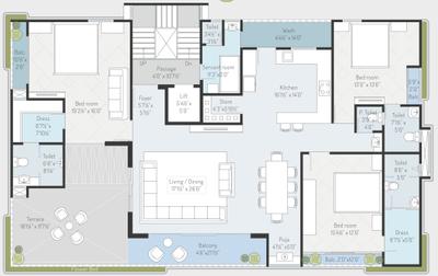 Project Image of 0.0 - 2197.0 Sq.ft 4 BHK Apartment for buy in Solitaire