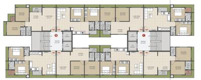 Project Image of 577.91 - 783.07 Sq.ft 2 BHK Apartment for buy in Varni Nilkanth Luxuria