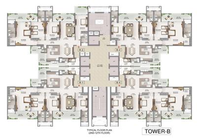 Project Image of 3120.0 - 3310.0 Sq.ft 4 BHK Apartment for buy in Garur Golf Island