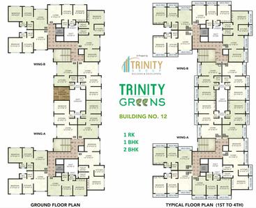 Project Image of 393.0 - 530.0 Sq.ft 1 BHK Apartment for buy in Trinity Greens