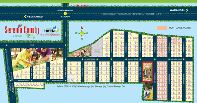 Pragati Serenia County At Bibinagar Layout Plan 2