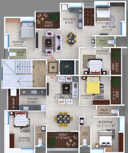 Project Image of 763.38 - 991.03 Sq.ft 3 BHK Apartment for buy in Godse Dashabhuja Co Operative Housing Society Soudnya Building