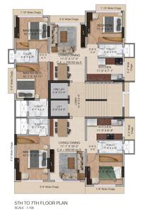 Project Image of 0.0 - 629.04 Sq.ft 2 BHK Apartment for buy in H And D Surya Darshan CHS