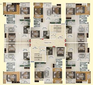 Project Image of 1000.0 - 1530.0 Sq.ft 2 BHK Apartment for buy in Morias Symphony Condos Phase I