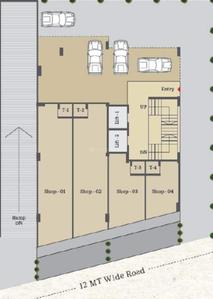 S J Shrey Elysium Shrey Elysium Cluster Plan for ground Floor 1