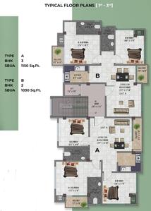 Project Image of 1030.0 - 1150.0 Sq.ft 2 BHK Apartment for buy in Prankrishna Green
