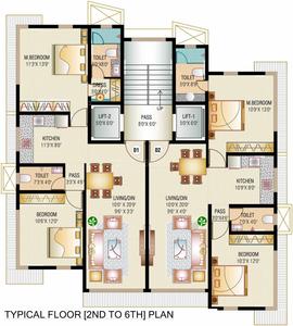Project Image of 685.0 - 720.0 Sq.ft 2 BHK Apartment for buy in JPV Pratap Villa