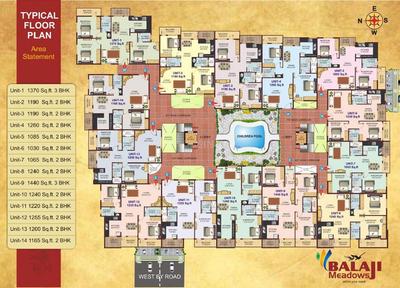 Project Image of 1030.0 - 1440.0 Sq.ft 2 BHK Apartment for buy in Balaji Meadows