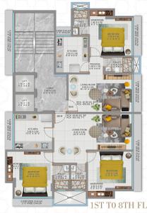 Project Image of 455.0 - 653.05 Sq.ft 1 BHK Apartment for buy in Analiza Nakshatra