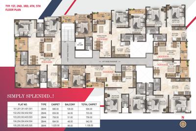 Project Image of 942.0 - 1108.0 Sq.ft 3 BHK Apartment for buy in Pearl