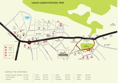 Project Image of 513.0 - 1039.0 Sq.ft 1 BHK Apartment for buy in Dosti Desire Phase 2