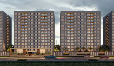 Millennium Park second elevation in Surat view 3