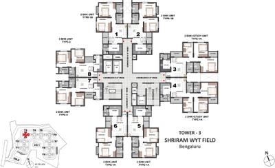 Project Image of 735.0 - 1055.0 Sq.ft 2 BHK Apartment for buy in Shriram WYTField