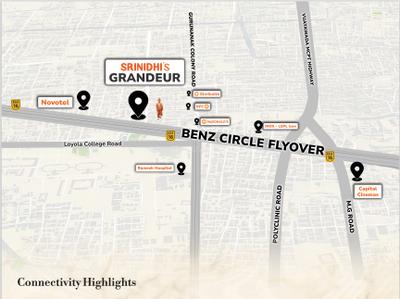 Project Image of 0.0 - 2400.0 Sq.ft 3 BHK Apartment for buy in Sri Nidhi Granduer