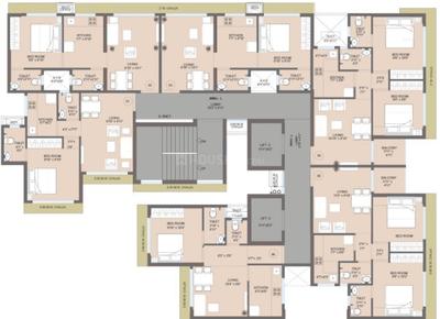 Project Image of 352.95 - 523.88 Sq.ft 1 BHK Apartment for buy in Galaxy Heights Tower III Wing L to P