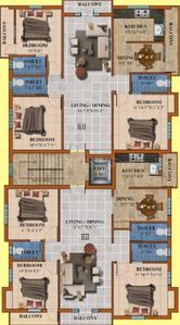 Project Image of 1453.0 - 1466.0 Sq.ft 3 BHK Apartment for buy in Mantra As