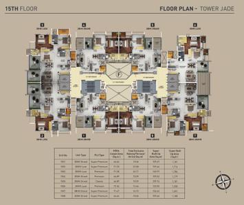 Project Image of 828.0 - 1890.0 Sq.ft 2 BHK Apartment for buy in Purva Aspire