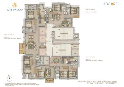 Project Image of 767.0 - 1640.0 Sq.ft 2 BHK Apartment for buy in Adcore Westwood