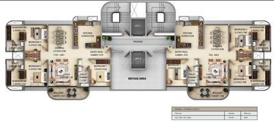 Project Image of 0.0 - 1447.75 Sq.ft 3 BHK Apartment for buy in Kumar Siddhachal A1