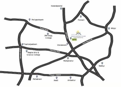 Project Image of 1000 Sq.ft Residential Plot / Land for sale in Red Hills for Rs. 1400000