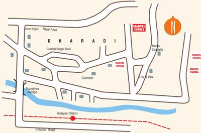 Project Image of 754.0 - 1375.0 Sq.ft 2 BHK Apartment for buy in Marvel Cerise Bldg A