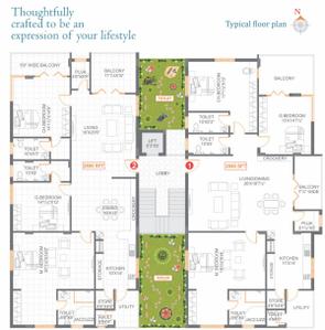 Project Image of 0.0 - 2600.0 Sq.ft 3 BHK Apartment for buy in Anuhar Coral Bells