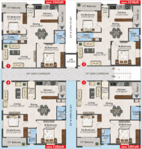 Venkateshwara KNR Meadows Cluster Plan 1
