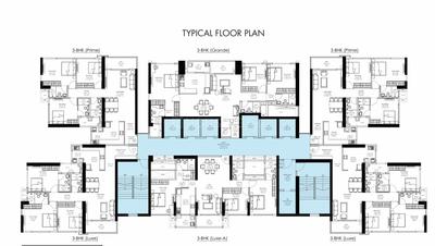 Project Image of 1320.0 - 2447.0 Sq.ft 3 BHK Apartment for buy in Shapoorji NP