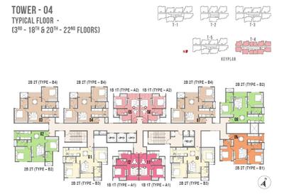 Project Image of 734.0 - 1221.0 Sq.ft 2 BHK Apartment for buy in Prestige Palm Court
