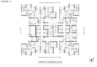 Project Image of 1500 Sq.ft 3 BHK Apartment / Flat for sale in Thane West for Rs. 32500000