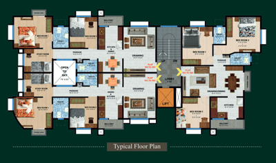 Project Image of 953.33 - 996.58 Sq.ft 2.5 BHK Apartment for buy in Unnati Greens