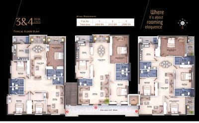 Project Image of 2113.0 - 2508.0 Sq.ft 4 BHK Apartment for buy in Moghal Magnus