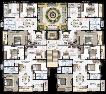 Project Image of 1894.23 - 2462.68 Sq.ft 2 BHK Apartment for buy in Maphar Eternity