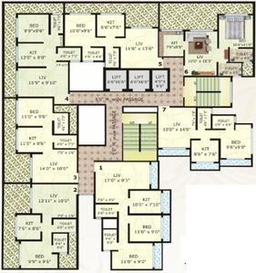 Project Image of 405.0 - 592.0 Sq.ft 1 BHK Apartment for buy in Vinay Unique Corner