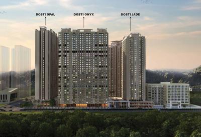 Project Image of 613.54 - 730.44 Sq.ft 2 BHK Apartment for buy in Dosti Planet North Phase 2 Dosti Jade