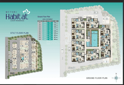 Project Image of 889.0 - 1222.0 Sq.ft 2 BHK Apartment for buy in Mythri Habitat