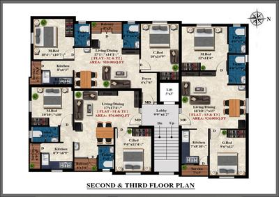 Project Image of 0.0 - 1358.0 Sq.ft 3 BHK Apartment for buy in Charan Mantra