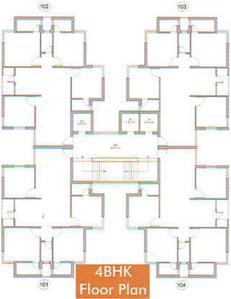 Project Image of 812.0 - 986.0 Sq.ft 3 BHK Apartment for buy in Khushi Palm Universe Wing A And B