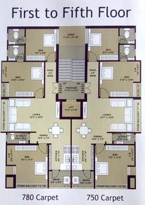 Project Image of 750.0 - 780.0 Sq.ft 3 BHK Apartment for buy in Patidar Akash Wings