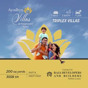 Project Image of 3520.0 - 3558.0 Sq.ft 3 BHK Villa for buy in Ayodhya Villas