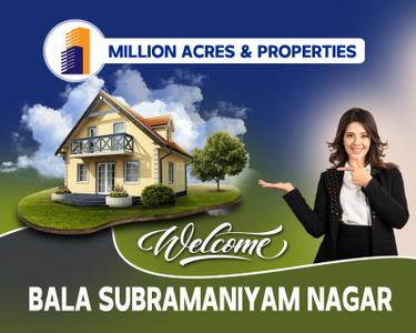 Project Image of 1013.0 - 1590.0 Sq.ft Residential Plot Plot for buy in Million Bala Subramaniyam Nagar