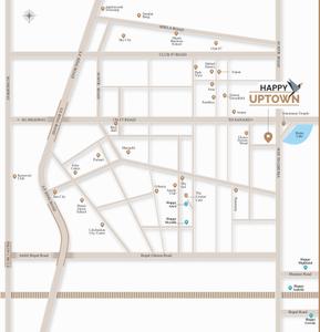 Project Image of 679.31 - 716.66 Sq.ft 2 BHK Apartment for buy in Happy Uptown