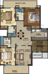 Project Image of 1335.0 - 2000.0 Sq.ft 3 BHK Apartment for buy in B M Elegant Homes