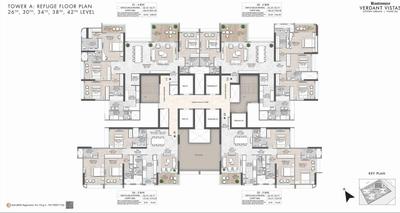 Project Image of 1373.0 - 2001.0 Sq.ft 3 BHK Apartment for buy in Rustomjee Verdant Vistas Wing A